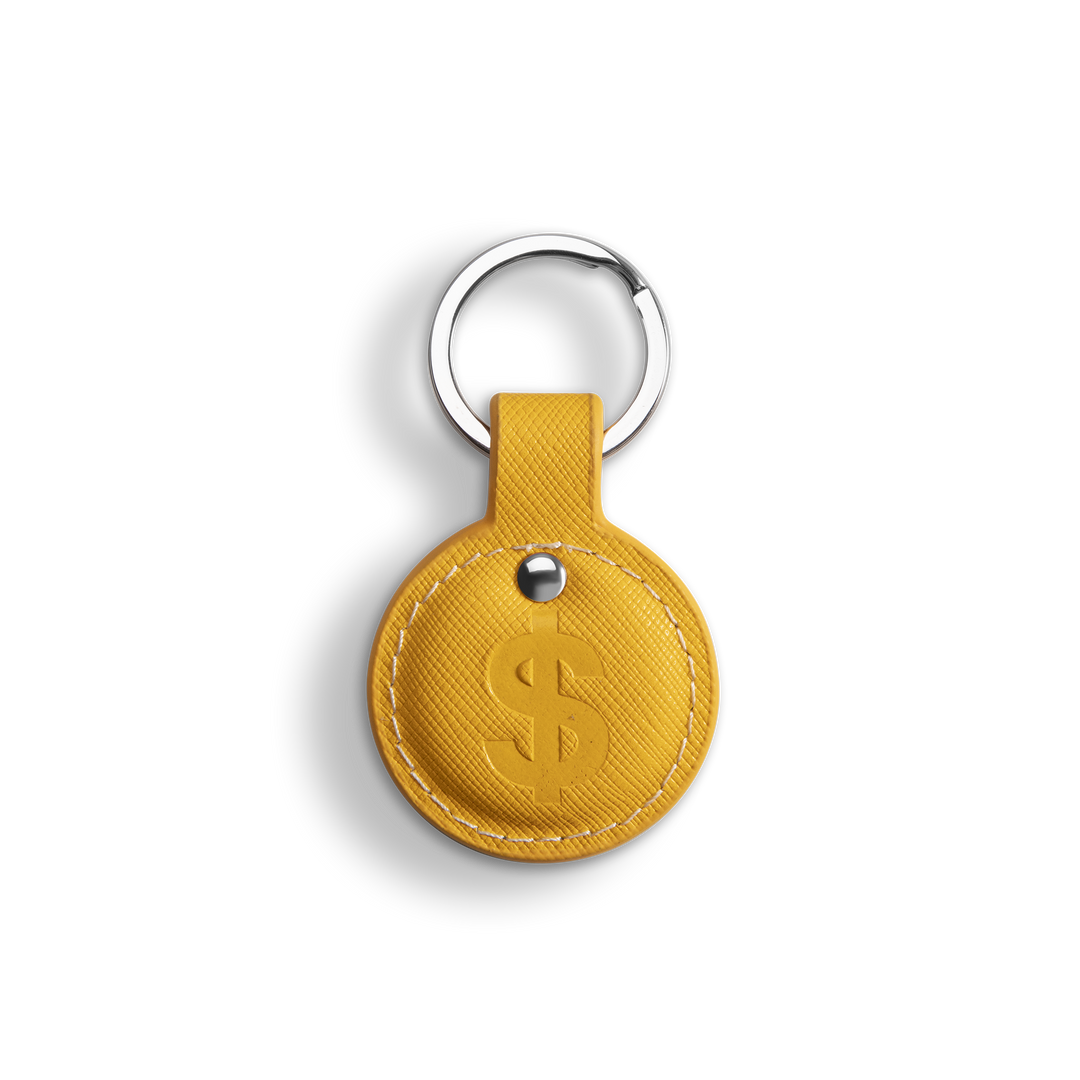 Saffiano Leather Keyring